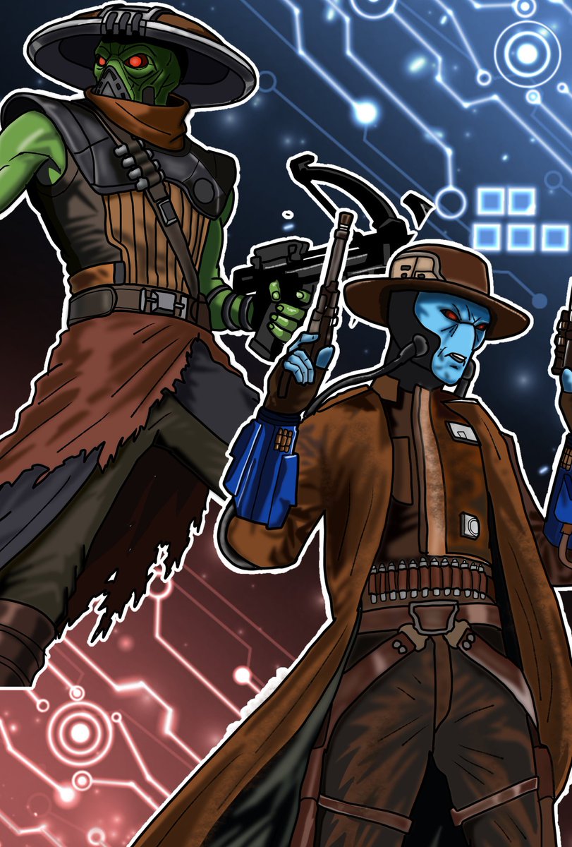 hl9ai's tweet photo. 連休イラスト連投最後は
Cad Bane&Embo
2パターン💡
#マンダロリアンアンドグローグー
#CadBane
#Embo
#TheMandalorian
#StarWars
#イラスト https://t.co/31shi8t43O