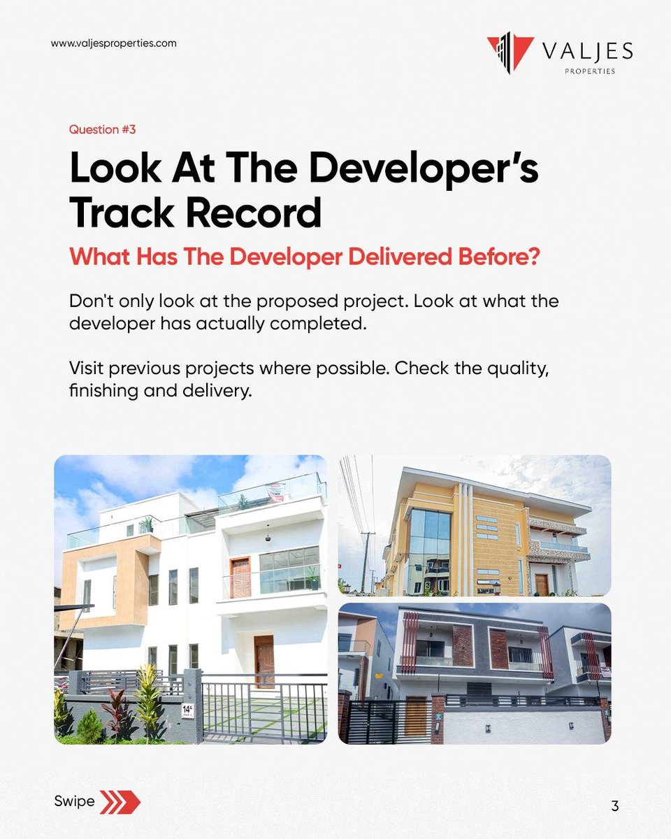 ValjesProperty's tweet photo. The render looks good. The location sounds right. The payment plan looks manageable.
But what else should you know before buying off plan?
We put together 7 questions worth asking before you make that payment.
Save this one
#valjesproperties #offplanproperty #lagosrealestate https://t.co/1tXFxQGtcH