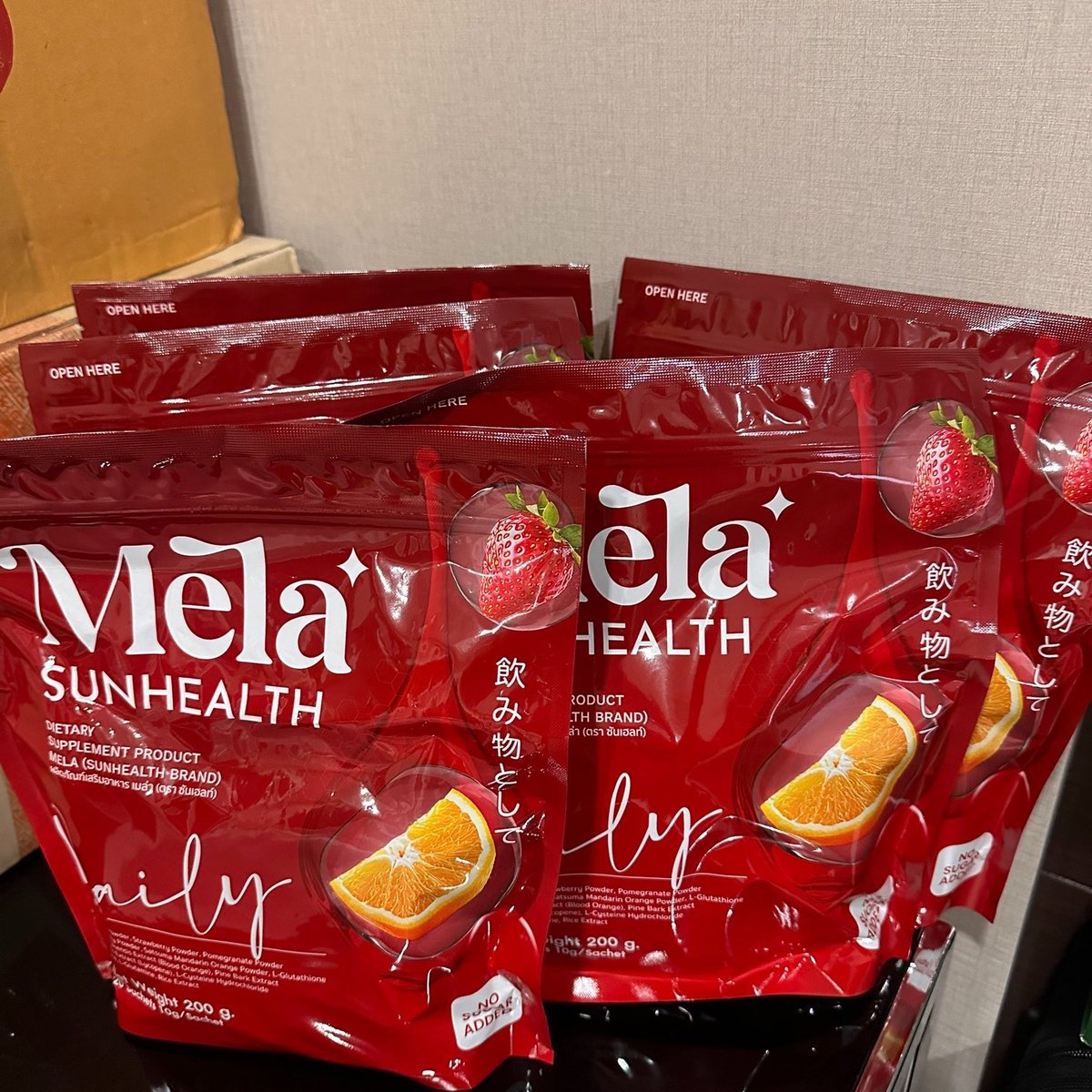 qizzec's tweet photo. ❌SALE❌

✨Mela ปกติราคา 790 บาท
        ลดเหลือ 3 ถุง 190 บาทเท่านั้น

🛍️ 1ถุง มี20ซอง
🚗 ค่าส่ง 40 บาท

✨มีเยอะมากกก 

💌สนใจ Dm ได้เลย

#MELAxWILLIAM https://t.co/QIkhgieJnW
