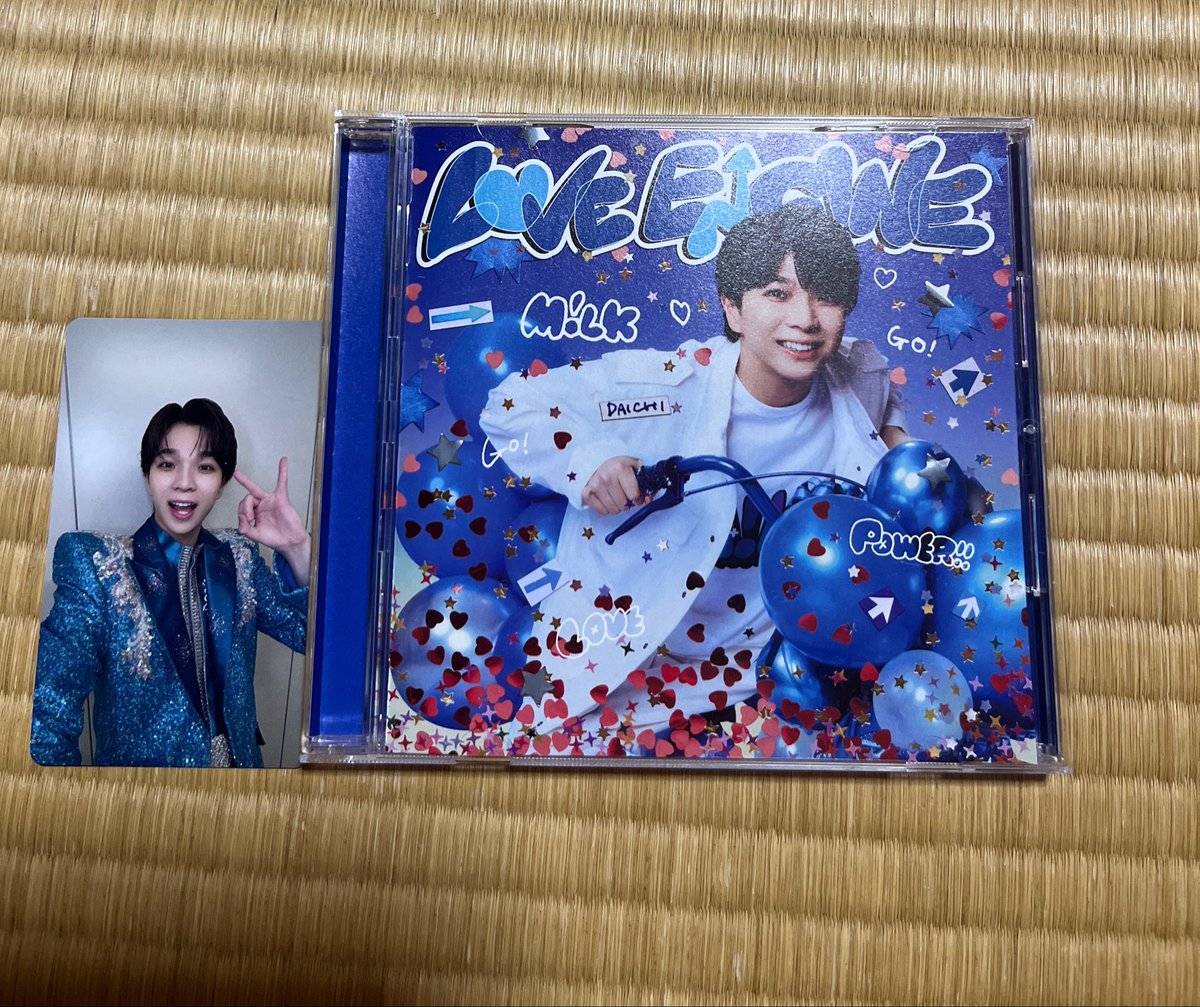 gleemtk13's tweet photo. 歌がすきでCD買いました。
毎日Youtubeで音楽聴いて元気貰ってる🥰
M!LKの皆素敵な音楽ありがとう🐮、
#MILK #ときユニ
#時空超えてユニバース https://t.co/ctDmMq2yPm