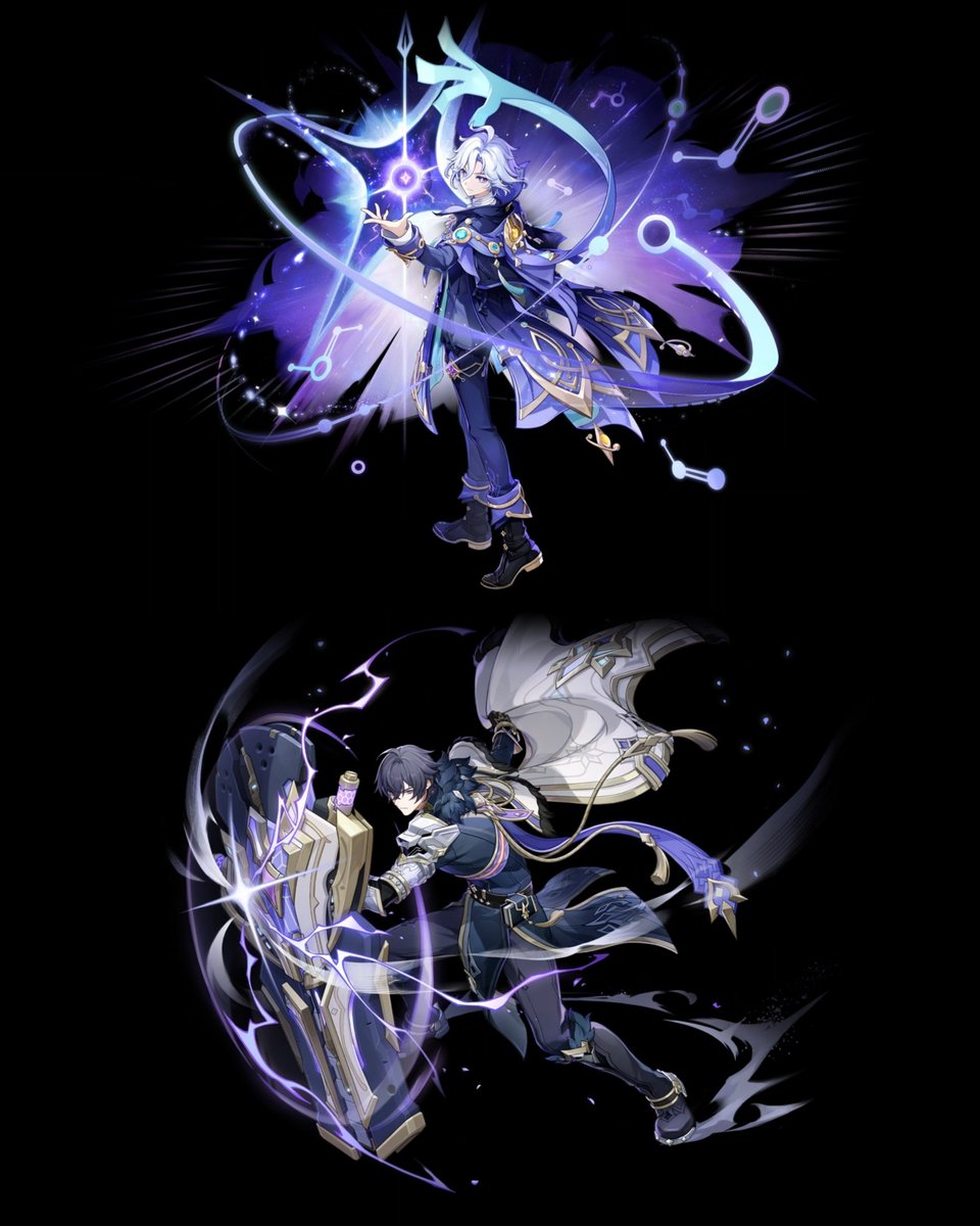 GenshinUniverse's tweet photo. 7.2 CHARACTERS

Mitya: 5* / Electro / Catalyst 
Valeriy: 4* / Electro / Sword

#GenshinImpact https://t.co/8E6ORAxYWT