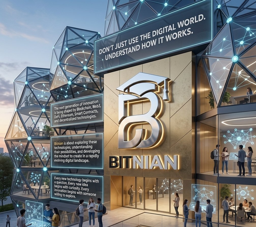 BTNM_Marketing's tweet photo. Explore Blockchain, Web3, DeFi, Ethereum & Smart Contracts with a mindset built around curiosity and innovation.
Question. Learn. Explore. Create. — Bitnian.
#BITNIAN #BLOCKCHAIN #WEB3 #ETHEREUM #DEFI #SMARTCONTRACTS https://t.co/C2J9ZQOEFy