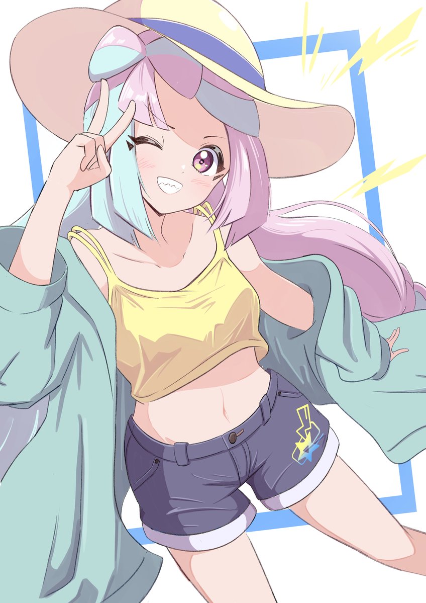 ronoillust's tweet photo. 今年は浴衣だけでなく
夏衣装のナンジャモちゃんは二度目です
一回目はこちら✨
＃Pokemon https://t.co/uHzRqH7PpA