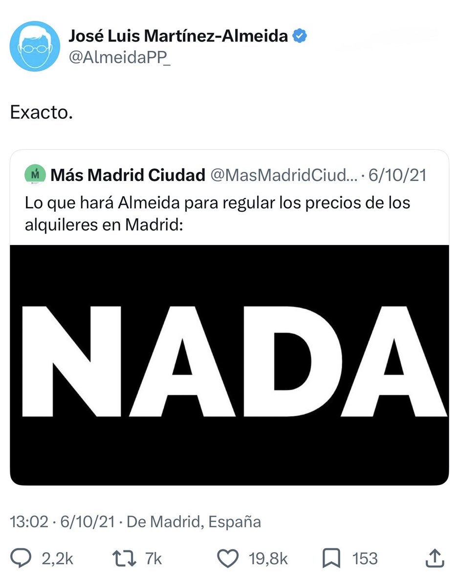 PiedrafitaMario's tweet photo. Solo vengo a recordar que este tipo es actualmente alcalde de Madrid: https://t.co/pbVKH4CCOv