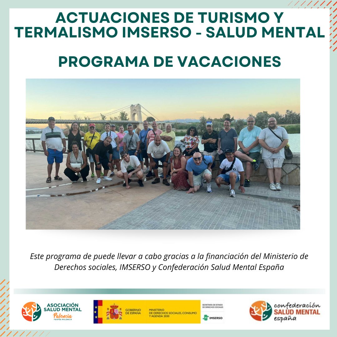 SaludMentalPal's tweet photo. 🌊 Dentro del programa de vacaciones hemos disfrutado de unos días  junto a @prosame 

Viajar, compartir experiencias y descubrir nuevos lugares también es bienestar y participación.

 @MSocialGob @Imserso @consaludmental @saludmentalcyl

#programavacaciones #saludmental https://t.co/mSyVbeEzVB