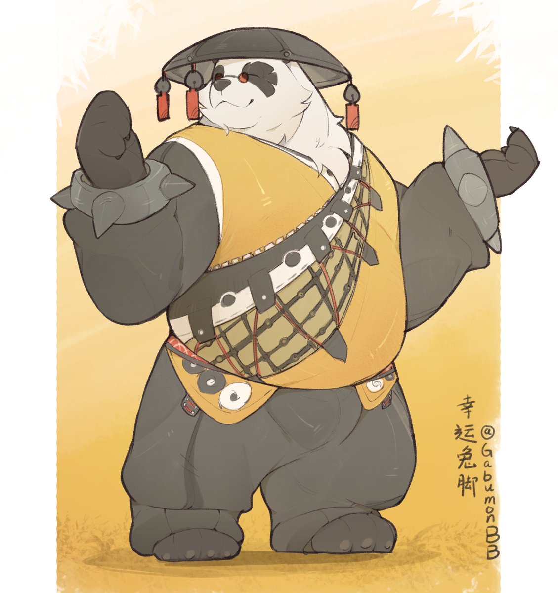 GabumonBB's tweet photo. 这是我练习画的潘引壶，我还在学习并练习色彩和形体中，希望大家喜欢~ https://t.co/j0wYQDfq1c