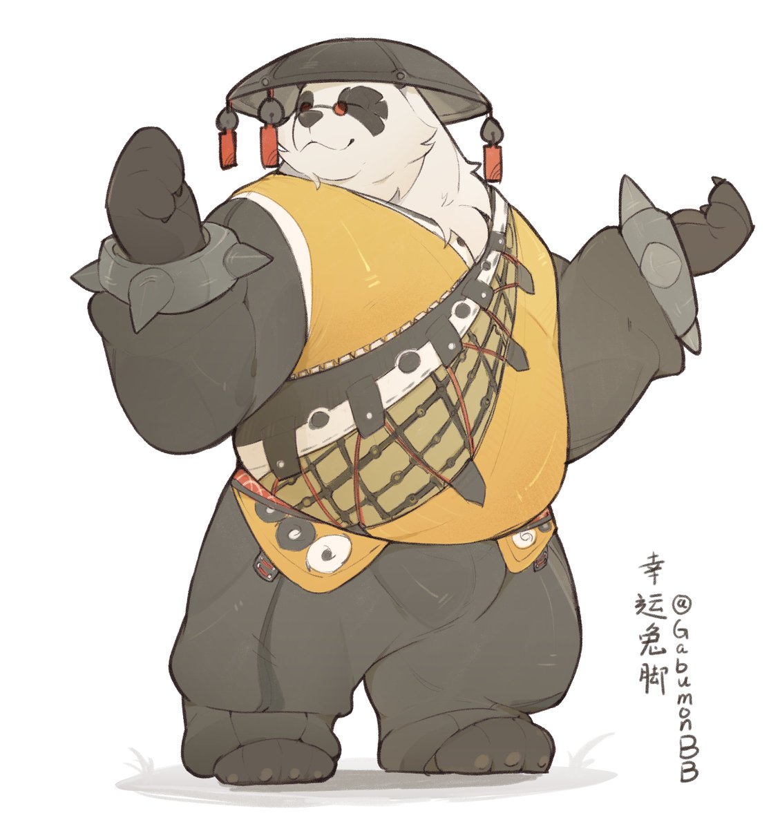 GabumonBB's tweet photo. 这是我练习画的潘引壶，我还在学习并练习色彩和形体中，希望大家喜欢~ https://t.co/j0wYQDfq1c