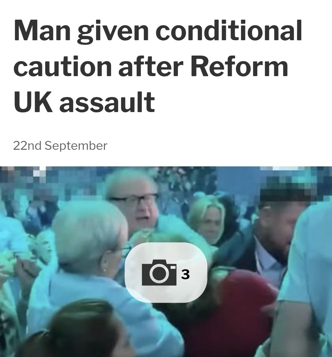 narindertweets's tweet photo. A woman was assaulted in public, on camera, at a party conference. He got a caution. Not a charge. Not a court date. A caution. That's all.

If we can't get this right when there's video evidence, what hope is there for the women who don't have any? #VAWG https://t.co/8s5r2153JL