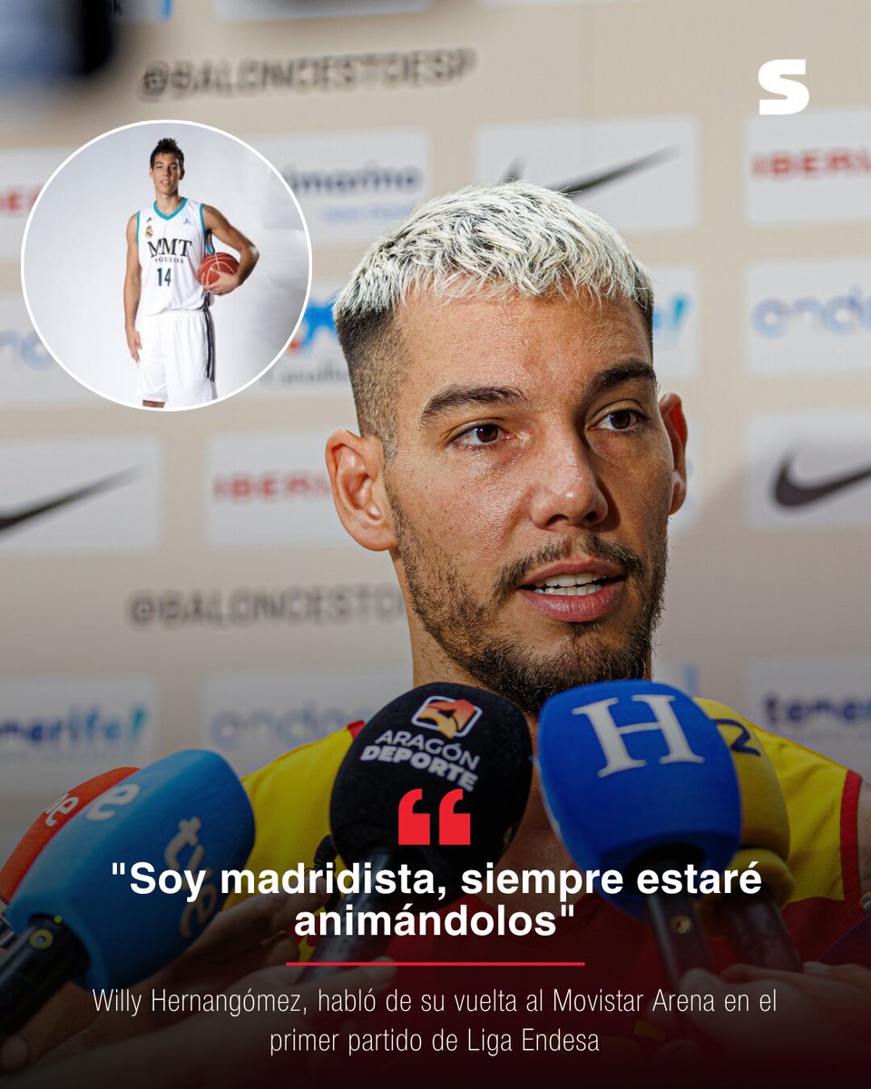 sport's tweet photo. 👋🏼Willy Hernangómez olvida al Barça

⚪El pívot de Unicaja vuelve al Movistar Arena y deja claro que su corazón sigue siendo blanco

🗣️ “Soy madridista Siempre estaré apoyándolos y animándolo https://t.co/hogEIOoJj8