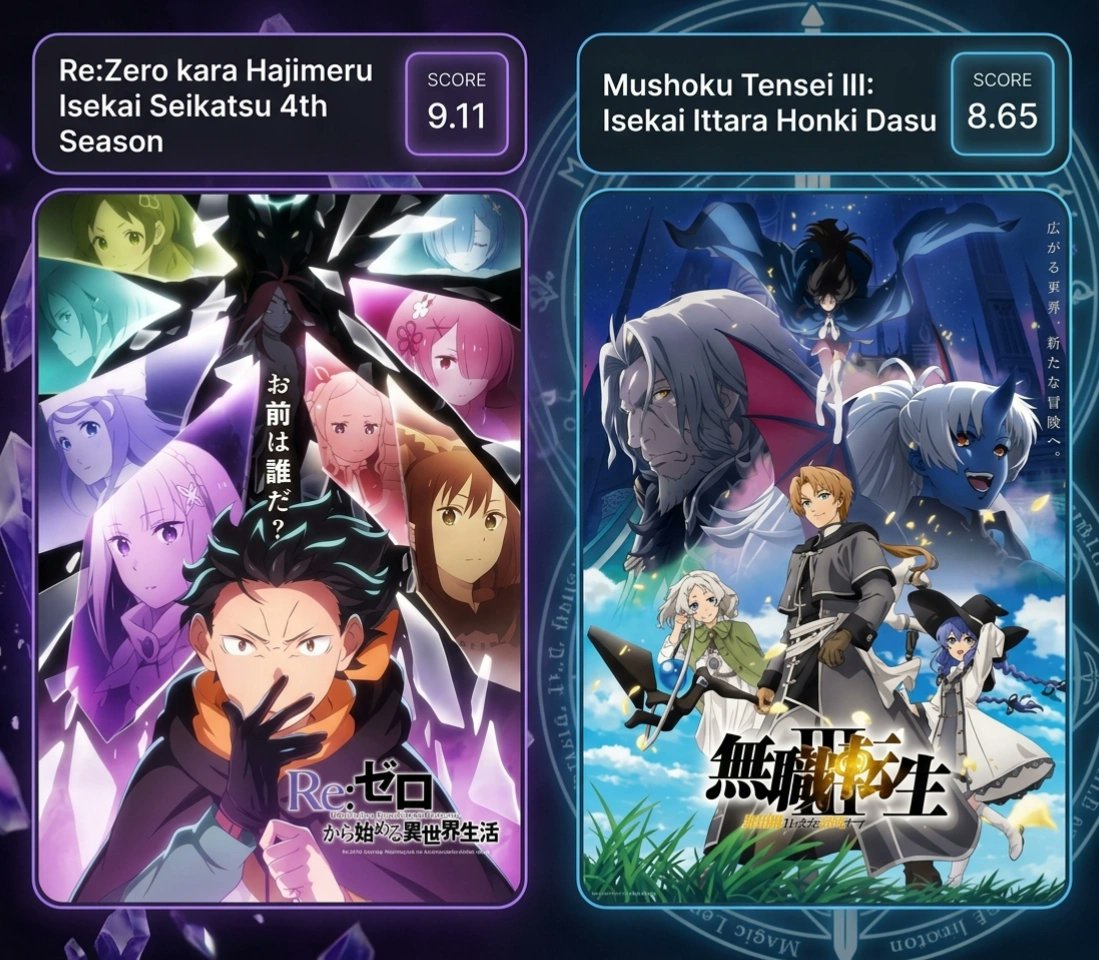 AyakaMods's tweet photo. Re:Zero kara Hajimeru Isekai Seikatsu and Mushoku Tensei are the two best isekai anime! https://t.co/dv6XLt40zO