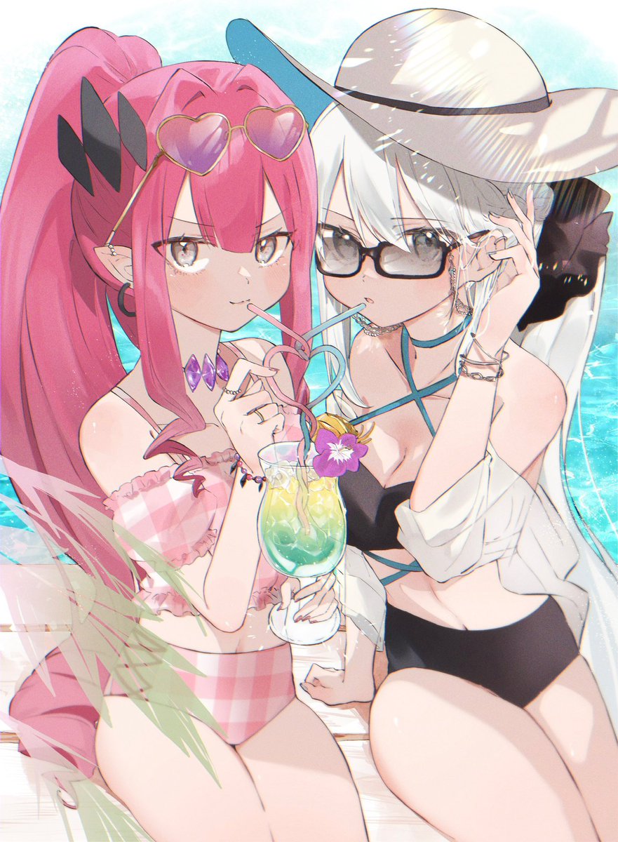 anko_2727's tweet photo. 水着モルガン＆バーヴァンシー🌺🫧 https://t.co/B4FPOknoFp