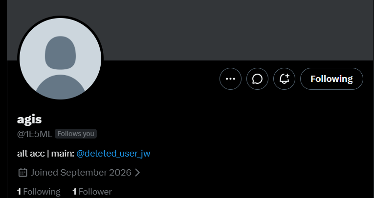 5W46G's tweet photo. hi oomfs i made an alt acc @1e5ml follow me or dont its fine heh its not like i wanted moots on there anyways haha.... https://t.co/iek42EU01P