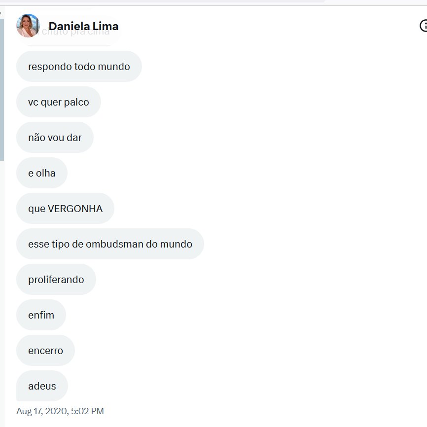 schmittpaula's tweet photo. E qnd a Daniela Lima veio nas DMs porque, como sou admirada por um monte de colegas sérios q silenciaram sob a chantagem do Greenwald, ela reclamou por eu tê-la criticado ao glamorizar a corrupção. Imagina ser uma Daniela e chegar nesse nível de desespero por apreço e aprovação🤭 https://t.co/XrD2z1fLqc