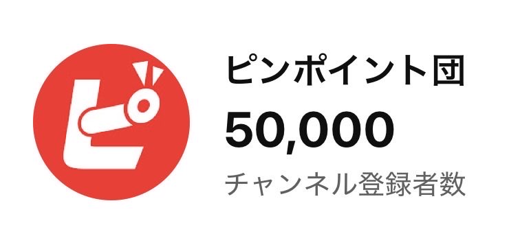 YuCh1B1's tweet photo. ㊗️ ピンポイント団 50,000人突破 ‼️ https://t.co/CAQGxSK2C7