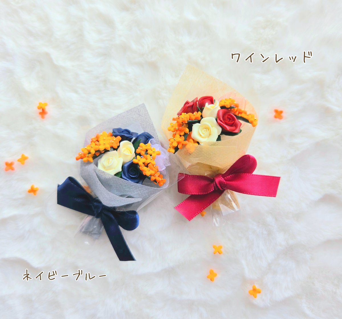 daizu_shop's tweet photo. 頒布のお知らせ🕊️✨

˚⊹ ꕤ金木犀と秋薔薇のブーケꕤ⊹ ˚ 
9/26(土)20時～

●ネイビーブルー
●ワインレッド
https://t.co/1e2dAEYdY3

●-秋晴れ-
●-夕焼け- https://t.co/frCyRSAGfX

#booth_pm
よろしくお願いいたします💐 https://t.co/CJxl1n4RAd