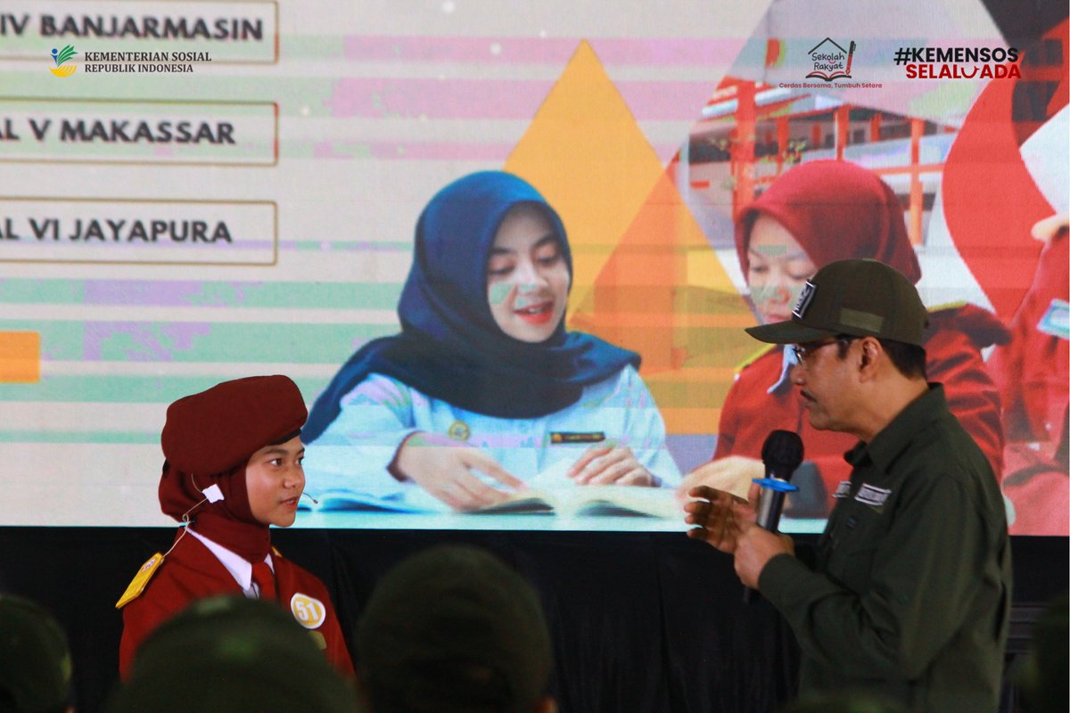 srma14kbb's tweet photo. Beberapa potret kunjungan Bapak Menteri Sosial RI @gusipul_id dalam kegiatan pembukaan pelatihan pengasuhan bagi Wali Asuh Sekolah Rakyat dan pelatihan keasramaan bagi wali asrama di BBPPKS Bandung. https://t.co/H1ozKf0LiI