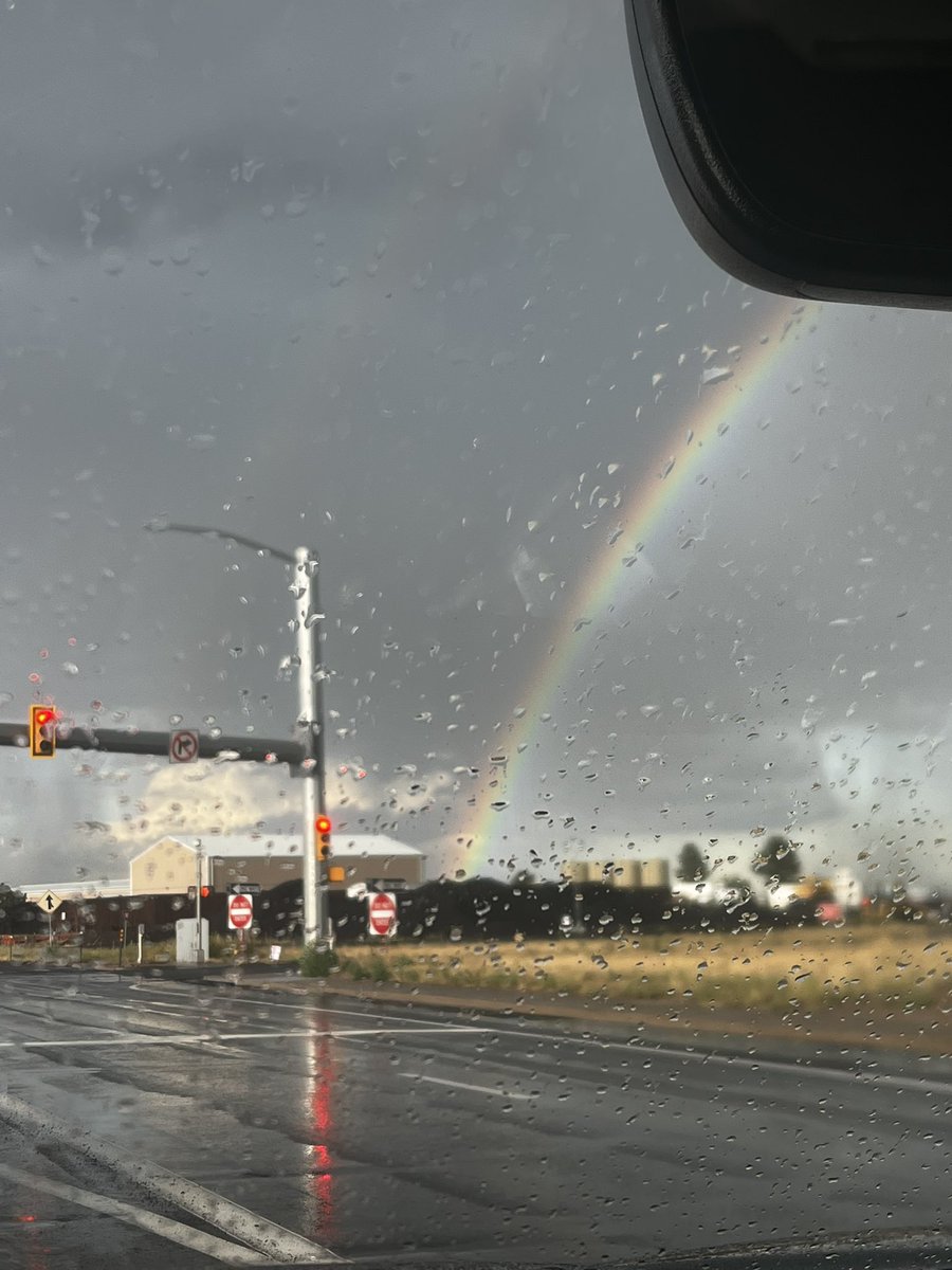 nyctobeetle's tweet photo. double rainbow otw home from work tha other day (+ ladybug) https://t.co/CfvVrYTexK