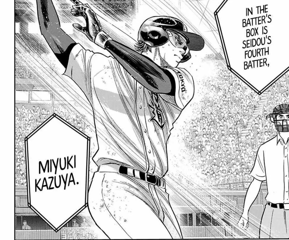 GususecondJade's tweet photo. Catcher miyuki kazuya is already intense but batter miyuki kazuya is even more intense i think 😮‍💨 https://t.co/8PiIoqv7LO