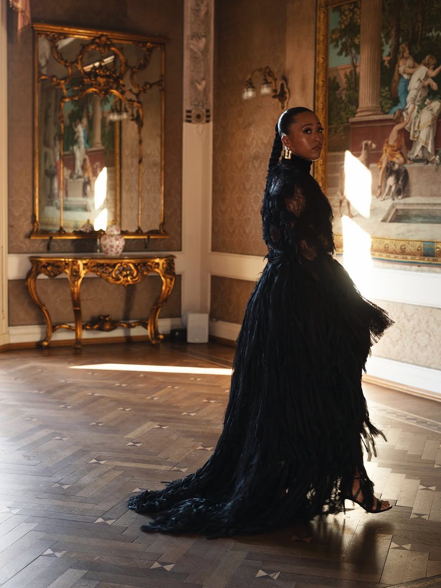 AthleteVanity's tweet photo. Naomi Osaka in Roberto Cavalli at the Vogue World: Milano Show. https://t.co/ln7E9uIeek