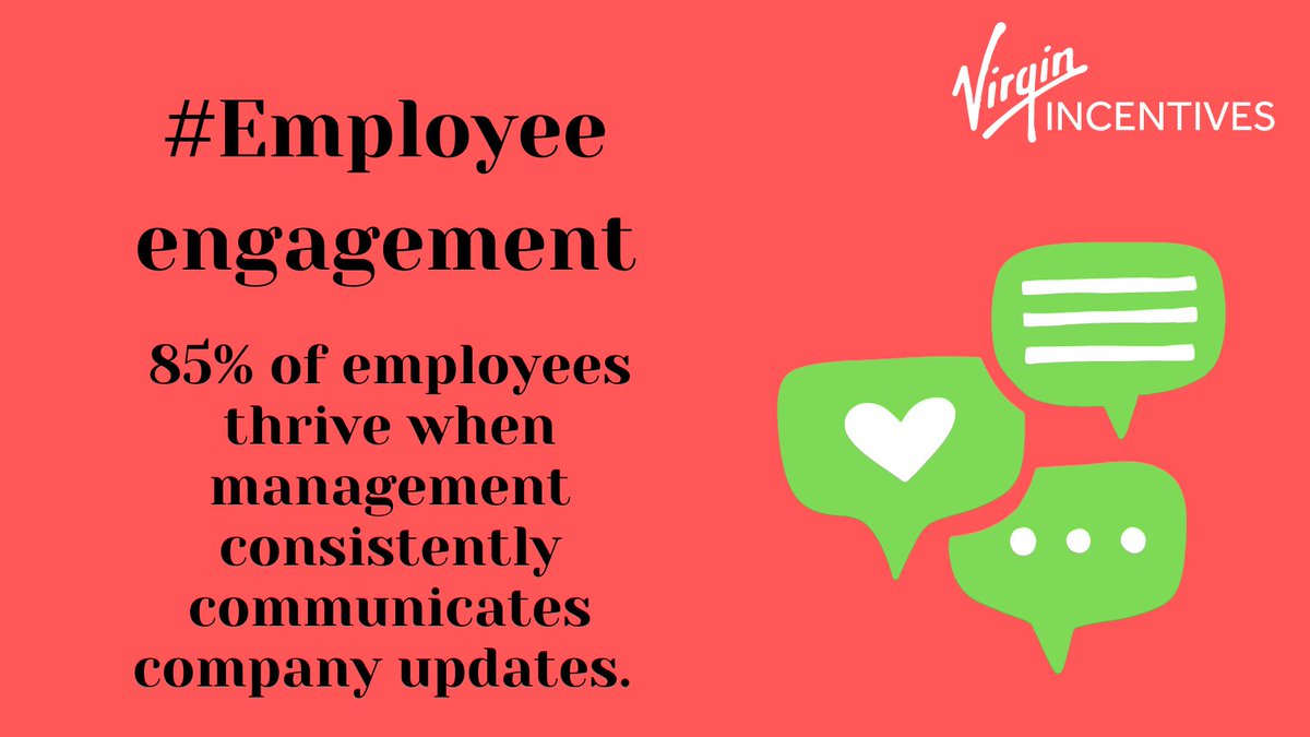 VirginIncentive's tweet photo. #EmployeeEngagement facts! 

Ensure that management is communicating any relevant news and updates to your team members clearly and effectively. 

#HR #BusinessTips https://t.co/tjhfPN3Slh
