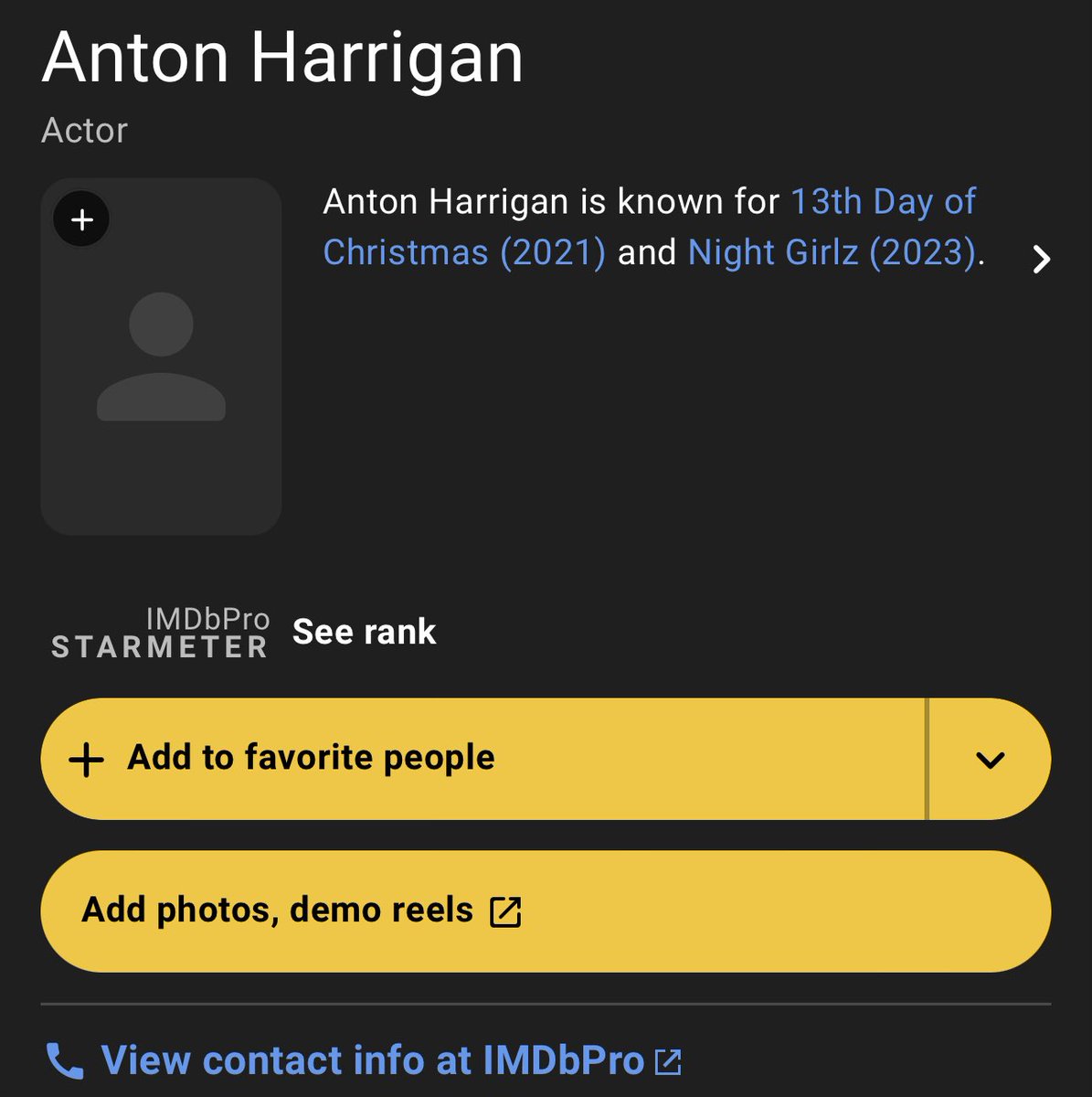 mqvmke's tweet photo. @AntonLFC123 @ashleydemands You’re such a fucking failure not even Google knows about you and the directors couldn’t even be bothered to add your name on the films you’re claiming to be in. No one’s seen or heard of you. A 30 year old failure. https://t.co/XPopz23Nfh