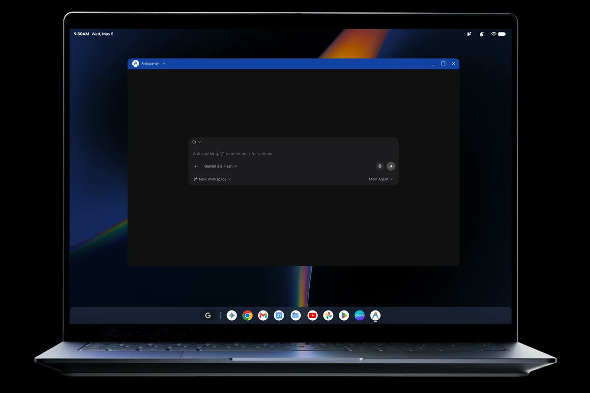 cnxsoft's tweet photo. "All Big Core" Armv9 SoC for Googlebook "AI-first" laptops.
https://t.co/PSmIAw56bt

@MediaTek Dimensity CX C10 Max features a 3.73 GHz Cortex-X925 core, three Cortex-X4 cores, and four Cortex-A720 cores, as well as an 11-core Immortalis-G925 MC11 GPU and MediaTek’s  890 NPU delivering up to 55 TOPS. It also supports 4Kp60 video output (internal and external displays), and 4Kp60 video encoding and decoding.

It's designed to run Googlebook OS, mostly based on Android 17 under the hood, with some Chrome OS features.