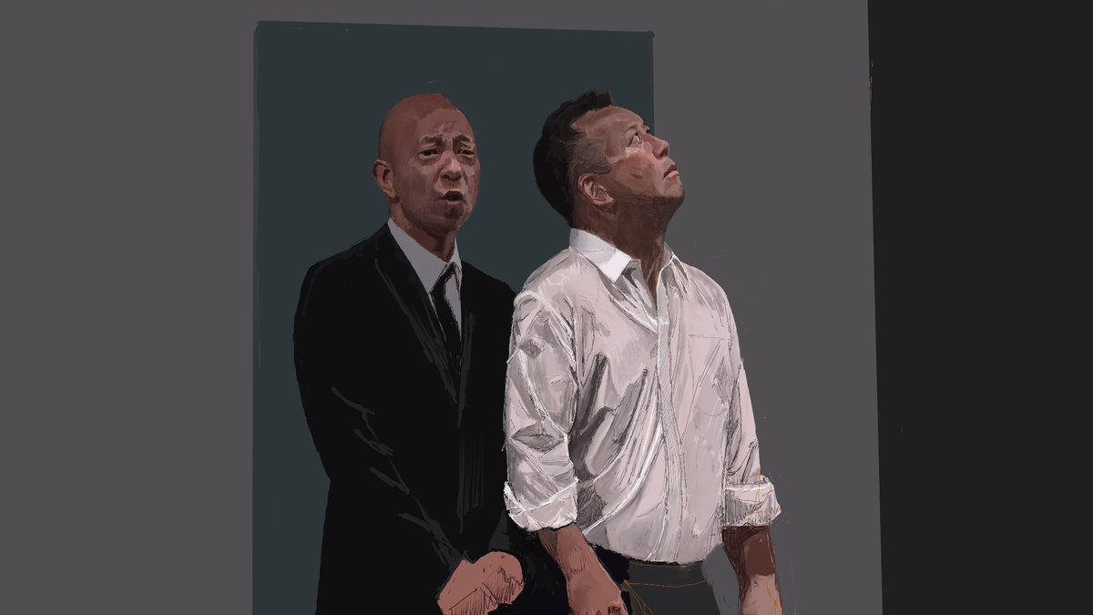 bykomichi's tweet photo. 今、こんな感じで描いているところです。
#paintings #portrait https://t.co/51hGHs37pM