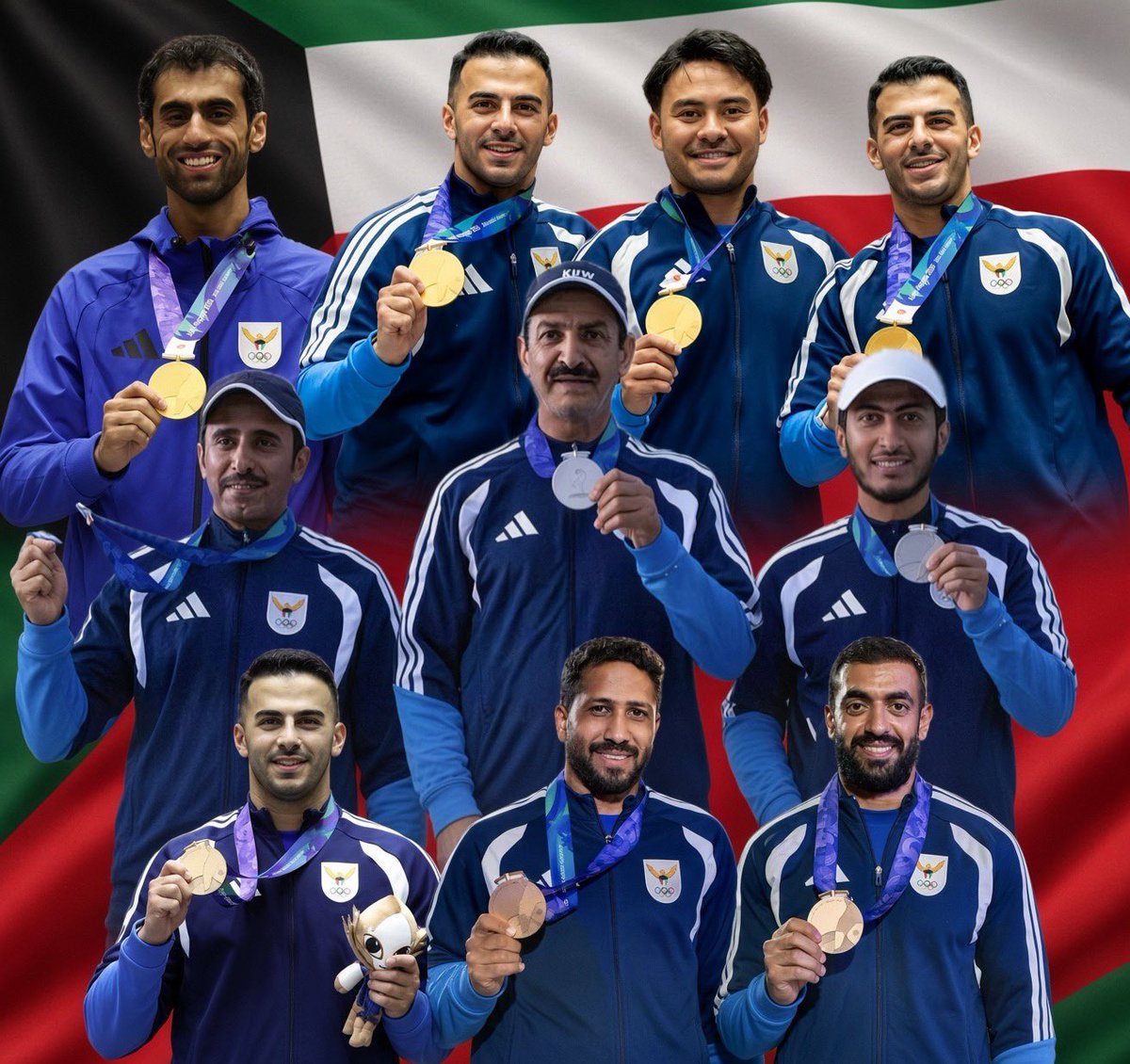 AskAboutKwt's tweet photo. حققت الكويت حتى الآن ميداليتين ذهبيتين وفضية وبرونزيتين في دورة الألعاب الآسيوية الـ20.

🥇🥇🥈🥉🥉 https://t.co/pQT7OGkLcV