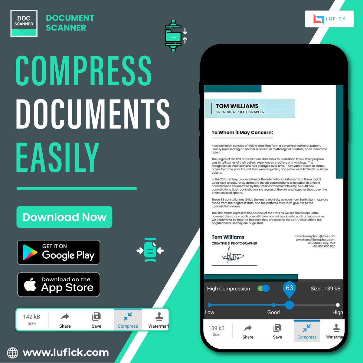 Lufick3's tweet photo. Compress More. Share Faster. 
Download the Document Scanner app today. 
Available on the Play Store and Apple Store.
https://t.co/YDftoDeE6U

#PaperlessOffice #DocumentScanner #DigitalizeYourLife #EfficiencyBoost #GoDigital #ScanAndSave #WorkSmarterNotHarder #ProductivityHacks https://t.co/ddHpMWzSlZ