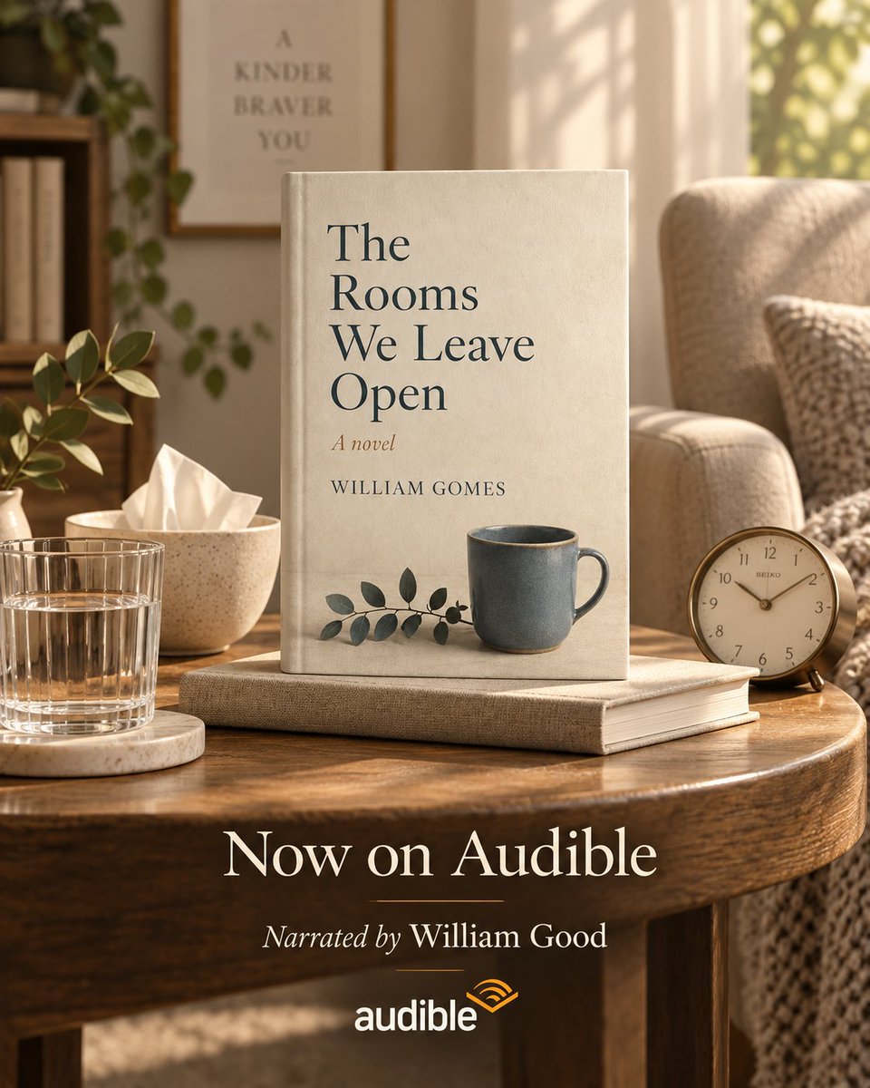Wnicholasgomes's tweet photo. Some rooms hold silence. Some hold us.

The Rooms We Leave Open is a literary novel about psychotherapy, grief, migration memory, family silence and the difficult work of listening.

🎧 Now on Audible, narrated by William Good
https://t.co/o6u5EaYYl5
 #Audiobook https://t.co/HCEoG2NhJc