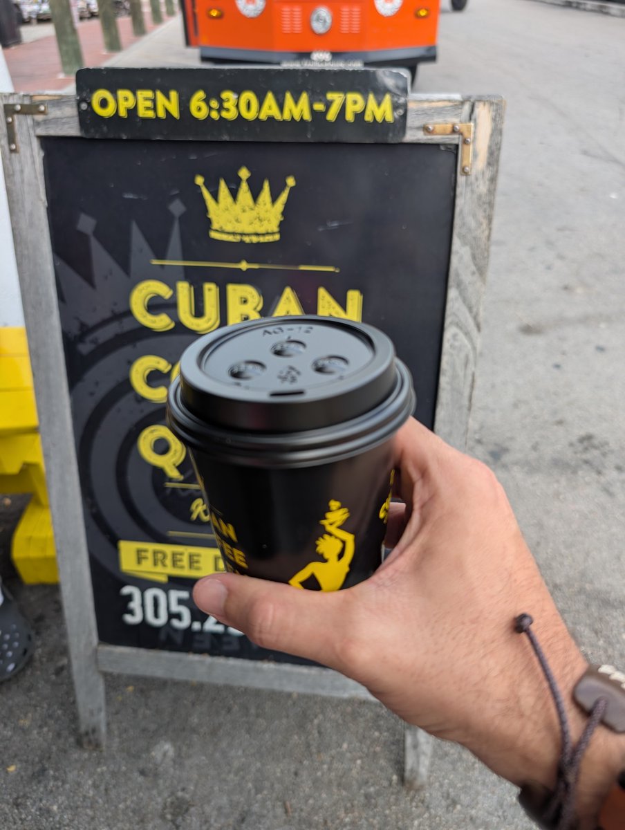 SynthiaArea's tweet photo. Cuban coffee from a local spot—the perfect fuel for building in public. Every sip powers the open protocols and self-sovereignty we’re all pursuing. https://t.co/QyDQI4j8Ov