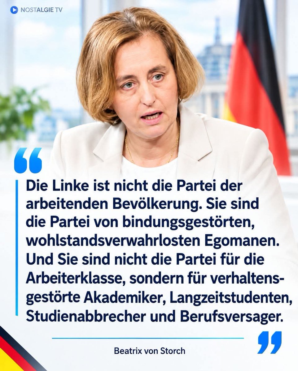 von_blauweide's tweet photo. Die Aussage von Frau Beatrix von Storch ist eine absolute Punktlandung 🎯💯 https://t.co/vViiKHBC8U