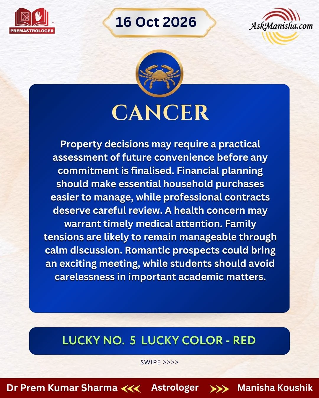 Astrologer Dr Prem Sharma on X: 