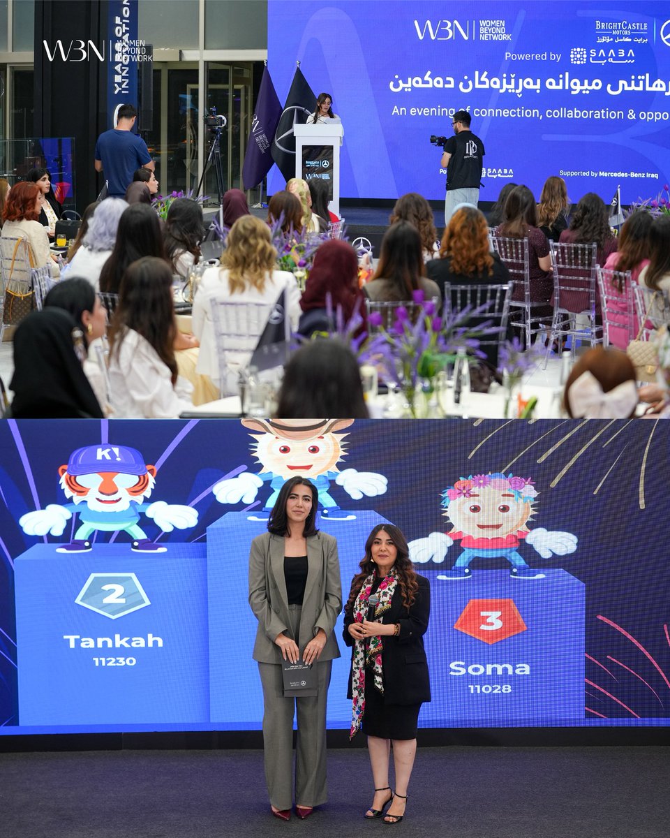 WomenBeyondNet's tweet photo. Our networking reception in Slemani city brought together inspiring women for meaningful conversations, new connections and shared possibilities.

Because when women connect, new possibilities begin.

Thank you to everyone who joined us, and to Mercedes-Benz for supporting the evening.
