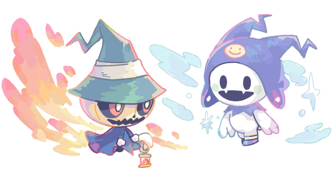 petalemom's tweet photo. 絵チャでヒーホーたち描いた🎃☃️ https://t.co/QHsFW5TMsu