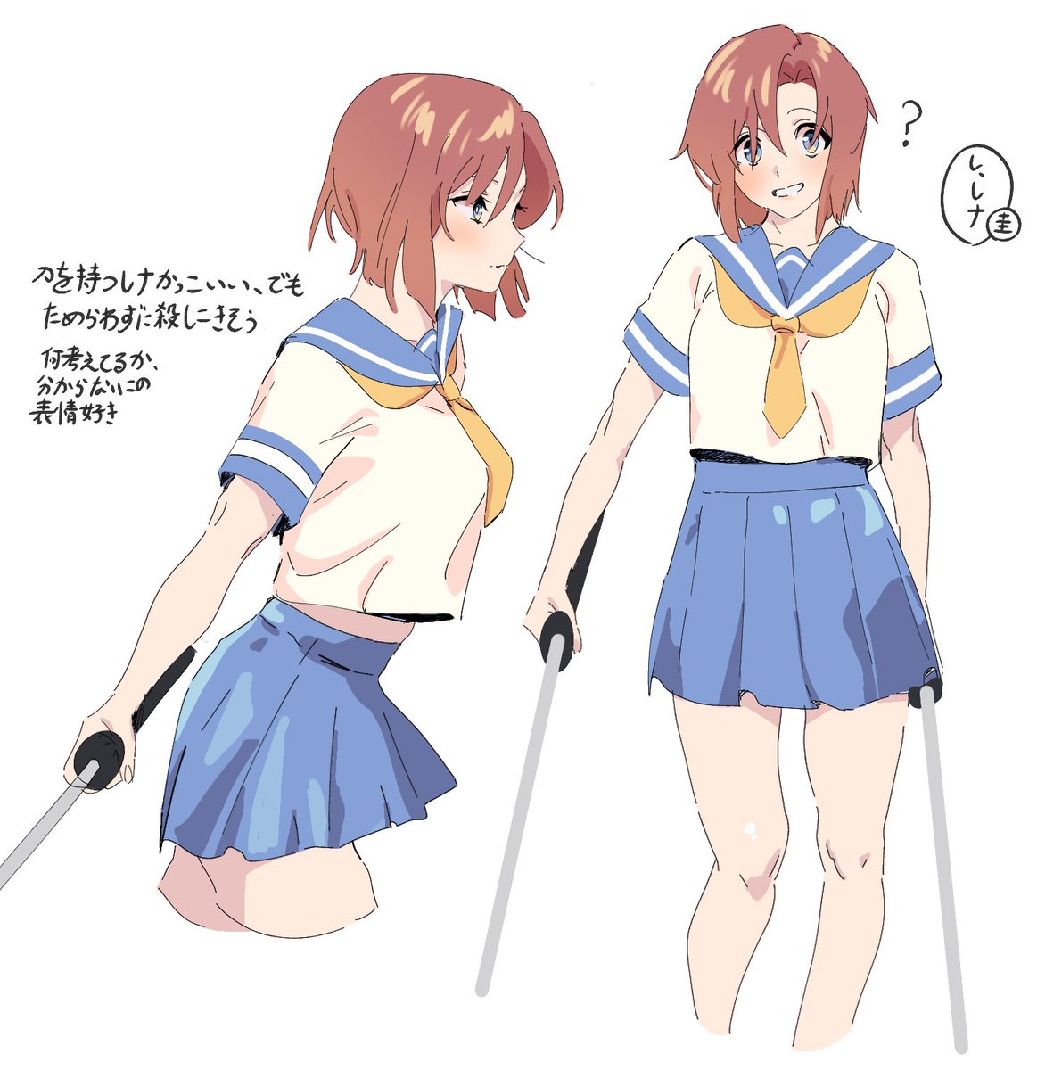 mahi_mahi_1209's tweet photo. 落描き
#ひぐらしFA https://t.co/rFLaAwpVpJ
