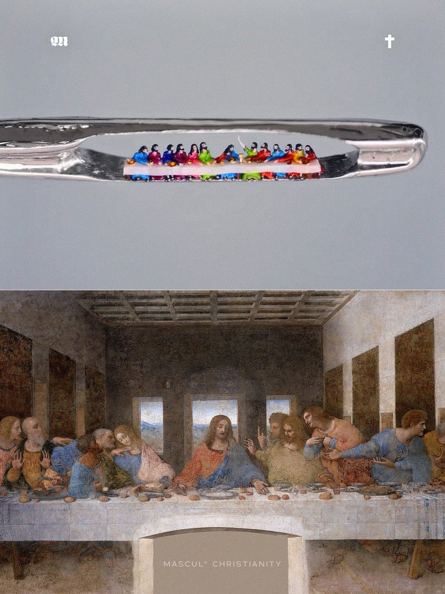 masculchristian's tweet photo. British micro-sculptor Dr. Willard Wigan MBE creates extraordinary Christian artworks inside the eye of a needle using a microscope and specially made tools. His works rank among the world’s smallest handmade sculptures, and he has set two Guinness World Records. https://t.co/YDXiLRJ1Ji