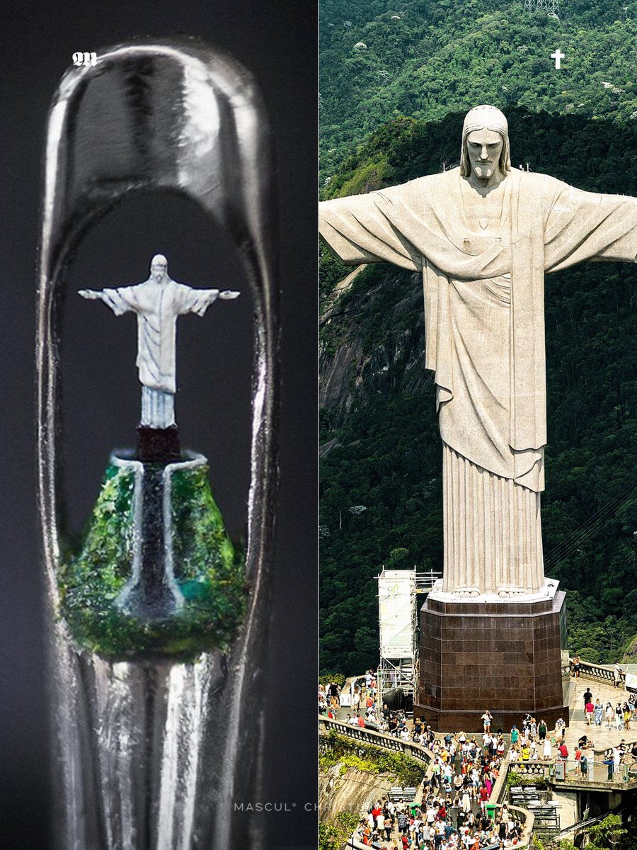 masculchristian's tweet photo. British micro-sculptor Dr. Willard Wigan MBE creates extraordinary Christian artworks inside the eye of a needle using a microscope and specially made tools. His works rank among the world’s smallest handmade sculptures, and he has set two Guinness World Records. https://t.co/YDXiLRJ1Ji