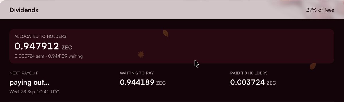 zkPrivatedotorg's tweet photo. You might want to check your wallets 👀

Zodl treasury has already accumulated ~ 1 zcash:native , and it’s being paid out to our holders right now.

It’s only day 1. We’ll be laying out the next phase &amp; what’s coming for Zodl very soon you probably don’t want to miss it.

Zodl. https://t.co/4Qs72gBjop