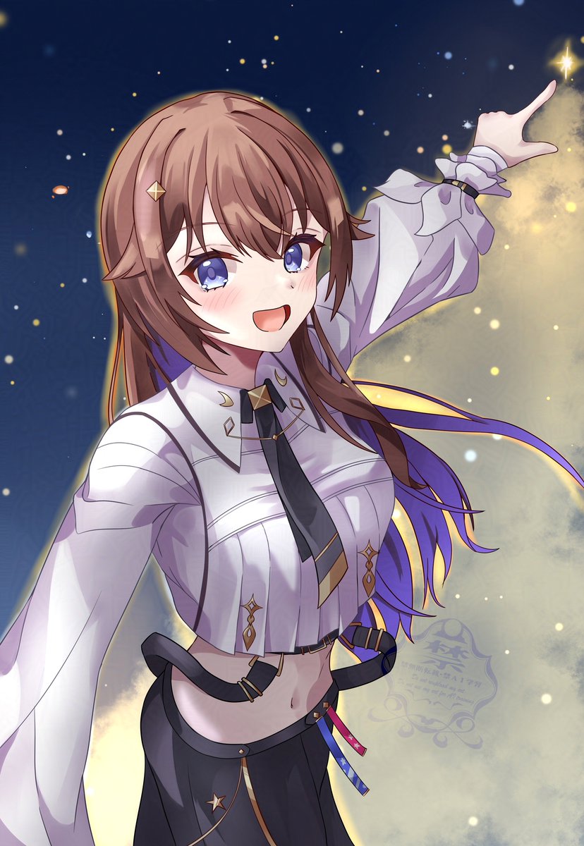 Hayaki_Hisui's tweet photo. (๑╹ᆺ╹) 新衣装（出遅れ）　#そらArt https://t.co/4g4NVrGENX