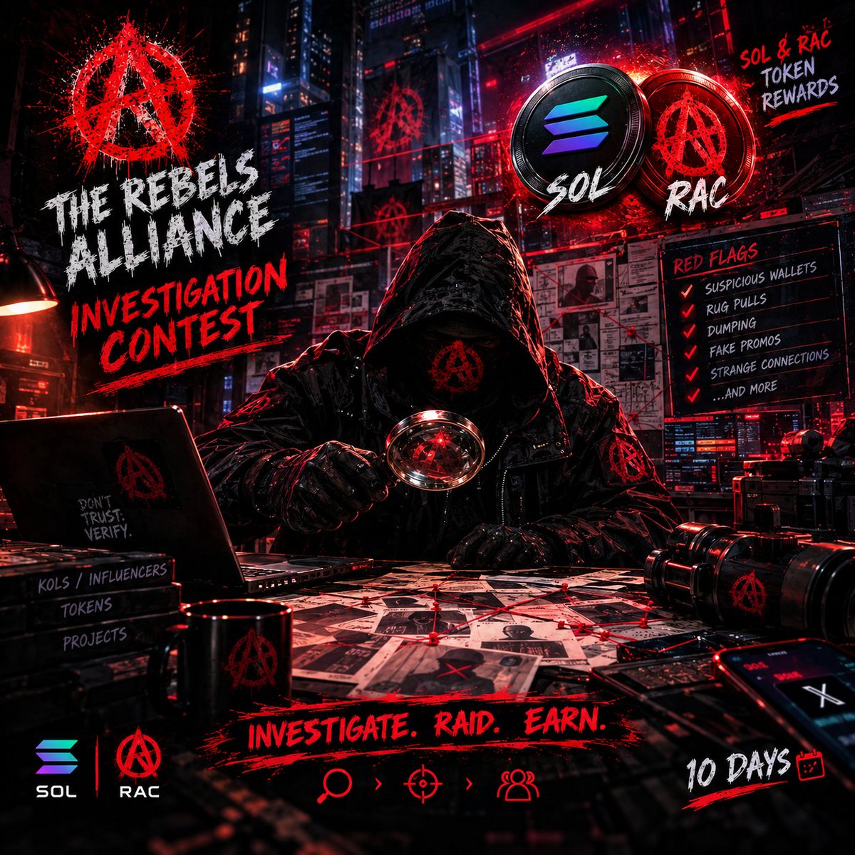 X_Alliance_X's tweet photo. Win solana:So11111111111111111111111111111111111111112 &amp; $RAC tokens.
#Rebelalliance #AntiCorruption https://t.co/RTEbOEgnqD