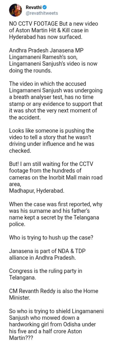 Icon_StAAr_Rule's tweet photo. These are abject antics of
#PublicityHungry police
Do you accord permissions via 𝕏 or thru proper channel??

Why CCTV footage not revealed in Lingamaneni Son's accident &amp;
Anand Sai Son's accident??
😁

🇮🇳 has Two tier
Law and order system
Elites r "above" law
😂🤣

#AlluArjun 🦁 https://t.co/hehGsoBMVJ