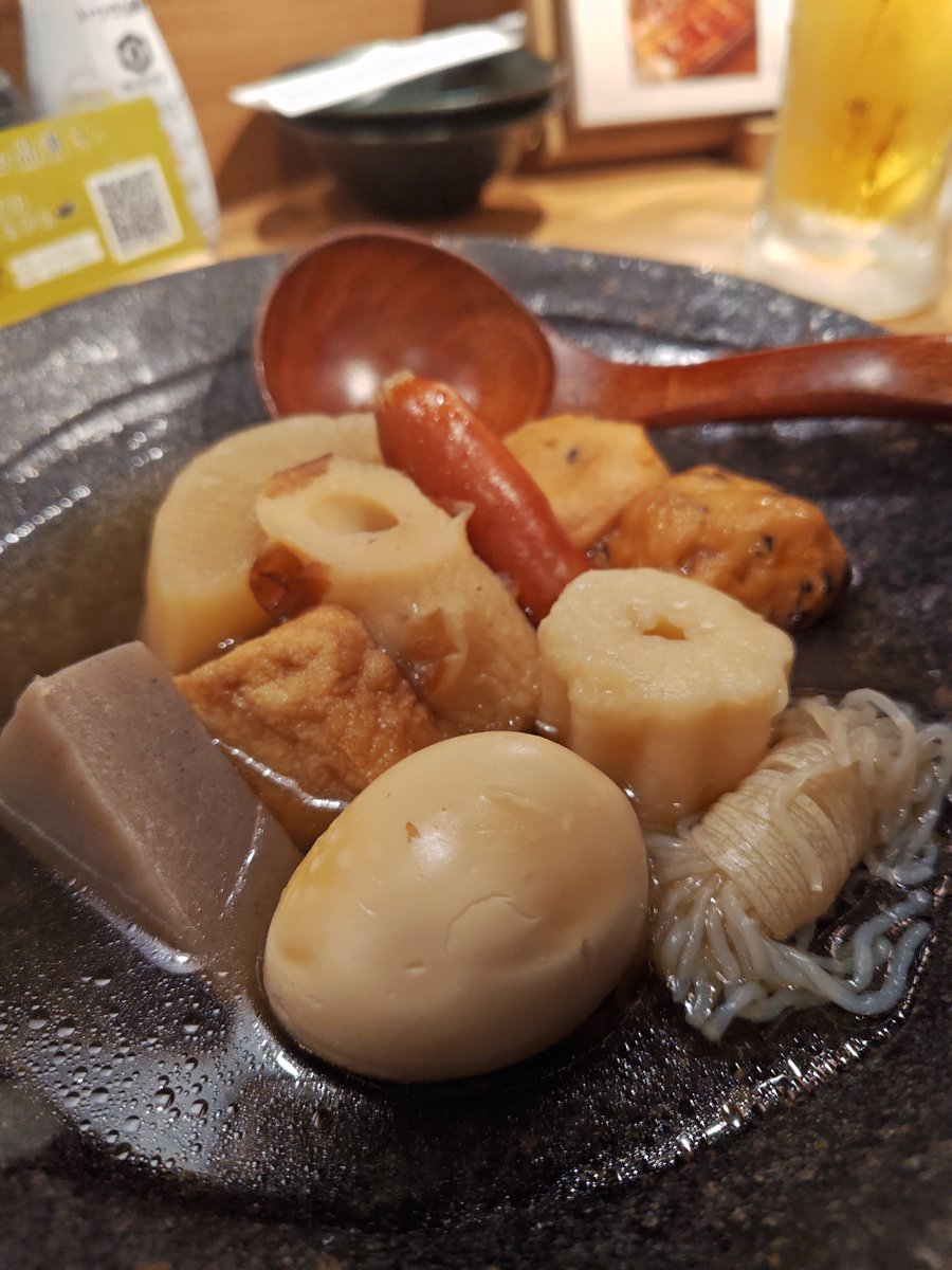tab6shv3's tweet photo. そして、２軒目
大宮のオシャレなお店でおでん食べ放題してきた！
おでんてこんな美味しい食べ物だったのか⋯
コスパ良すぎる！
天ぷらもサックサックで大満足
#鳥居くぐり大宮店 https://t.co/7ytS6rMlK6