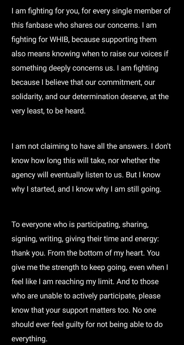 Gabi_Barret's tweet photo. Dear @CjesMusic, please hear us. Every email, every signature, every voice comes from our love and concern for @whib_official. We are not fighting against you, we are fighting for them

#씨제스는읽어라
#전쟁중에공연이말이되냐
#WHIB_러시아공연_재검토해
#WithdrawWHIBfromRussiaFest https://t.co/2cQopjosNg