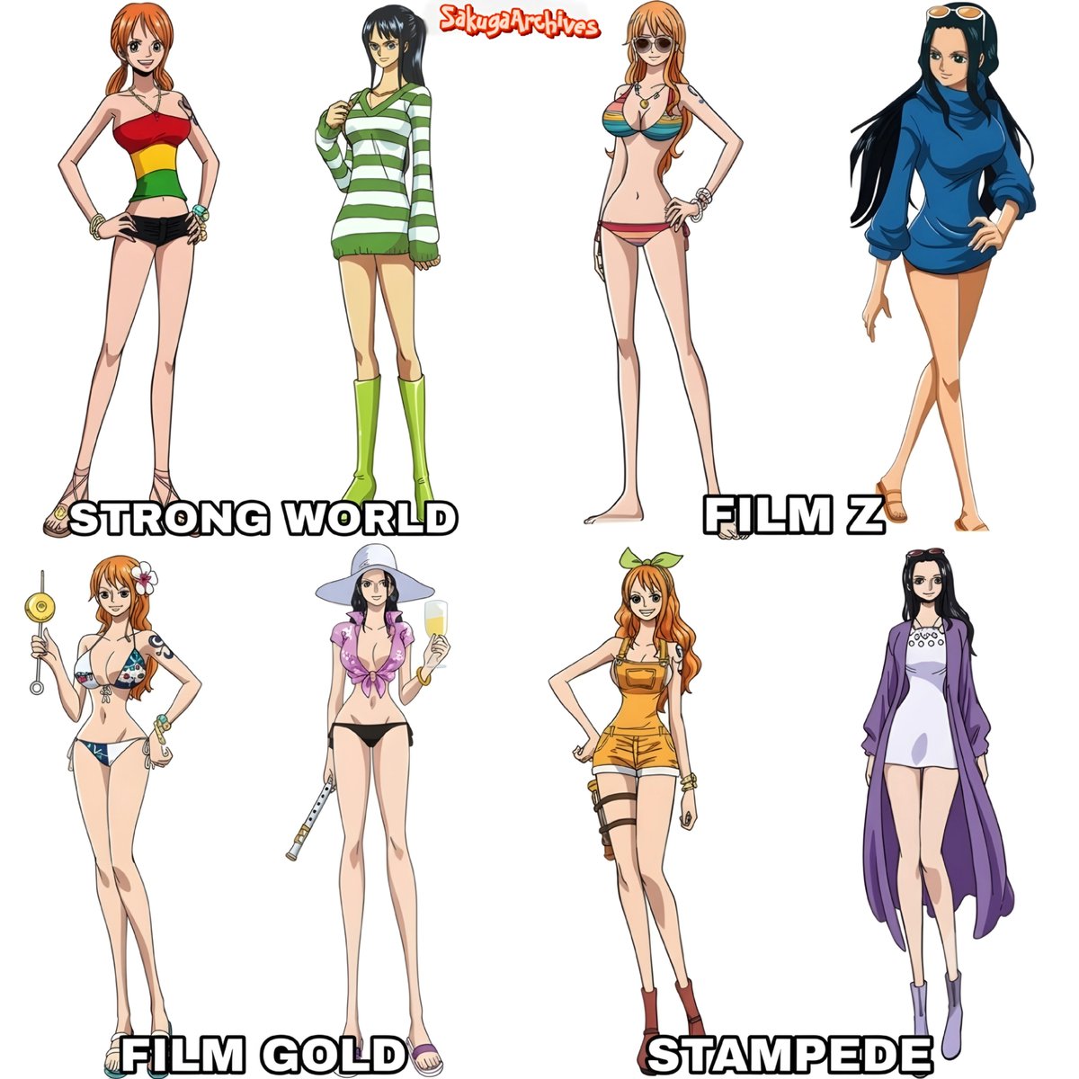 SakugaArchives_'s tweet photo. Nami’s evolution is actually insane 🔥 https://t.co/WyD5crAyTh