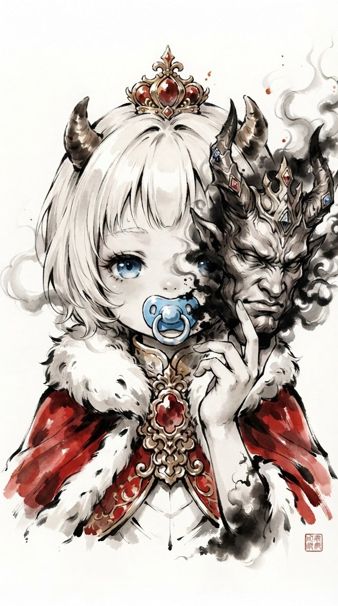 tearstea's tweet photo. #AIうちの子の可愛さを見せつけたい 
再度【魔王ベリーちゃん】 https://t.co/SGGEHMeOLA