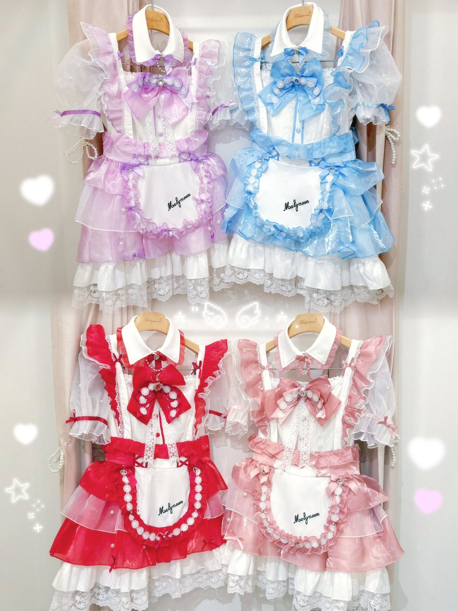 malymoon_shinjk's tweet photo. ⊹₊ ˚‧ 🪄💜おすすめアイテム🩵🫧‧ ˚ ₊⊹

色違いコーデにぴったりの魔法少女コスチューム❤️🩷
パステルカラーの色合いとオーガンジー生地のふわふわしたシルエットがとっても可愛いです🫧

【一魔法少女-ルナパールプティメイド】
🦄品番：CS26070
🎀価格：25,300（税込）
🌙お色：パープル／ライトブルー／ピンク／レッド
🪄サイズ：SM／ML
🛒web：https://t.co/WOK1sZUXje

#malymoon