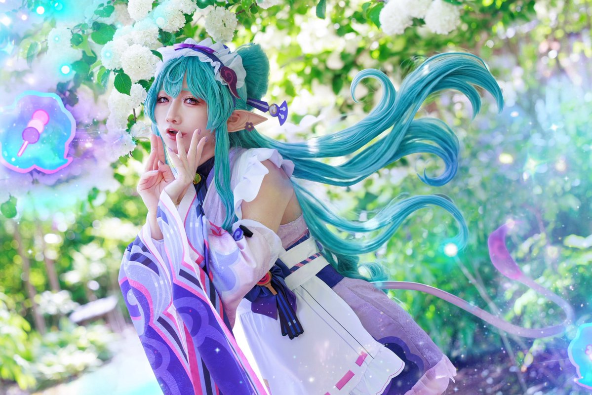 Ao_0051's tweet photo. 私と一緒に星拡散してくれる？？💚💚💚💚

⚠︎Cosplay / genshin / yumemizuki mizuki 🍡 Rp https://t.co/Vk2spfiDIe