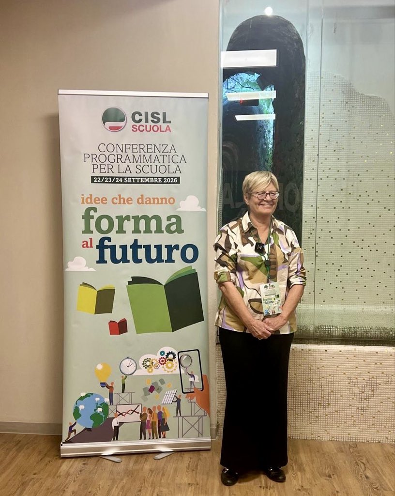 FurlanAnnamaria's tweet photo. Alla conferenza programmatica della @cislscuola, grazie a Ivana Barbacci. La scuola del futuro deve accogliere, includere e formare cittadini. Basta strumentalizzazioni politiche: tutti i bambini hanno gli stessi diritti. Vergognose le polemiche del Governo e di Vannacci. https://t.co/5Bk5hg4QUB