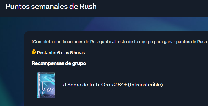 LosRookiesFc's tweet photo. Nuevos Objetivos de Rush 👈

2500 puntos/ 1 2x +75.
10000 puntos/ 1 2x +78.
20000 puntos/ 1 2x +80.
25000 puntos/ 1 2x +82.
35000 puntos/ 1 1x +83.
Recompensa de grupo/ 1 2x +84

Nada mal para tenerlo en 7-8 partidos 
Suerte a todos 🍀

#FC27 https://t.co/C4cACdwyRo